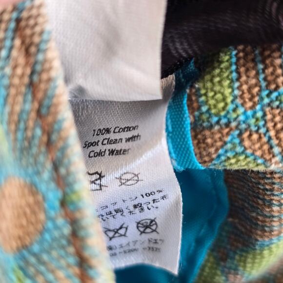 KAVU Mini Keeper Multi Color Flowers Canvas Crossbody Shoulder Bag Adjustable - Picture 5 of 8